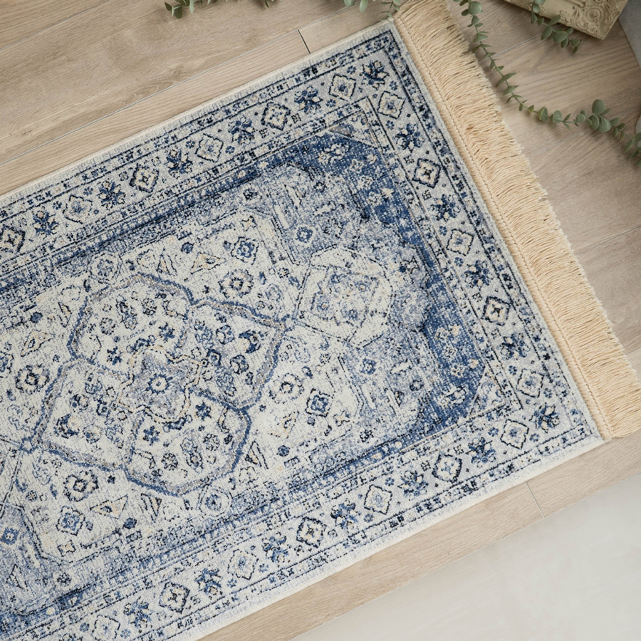 サヤンサヤン 玄関マット 室内 ラグマット アンティーク 風 67x105