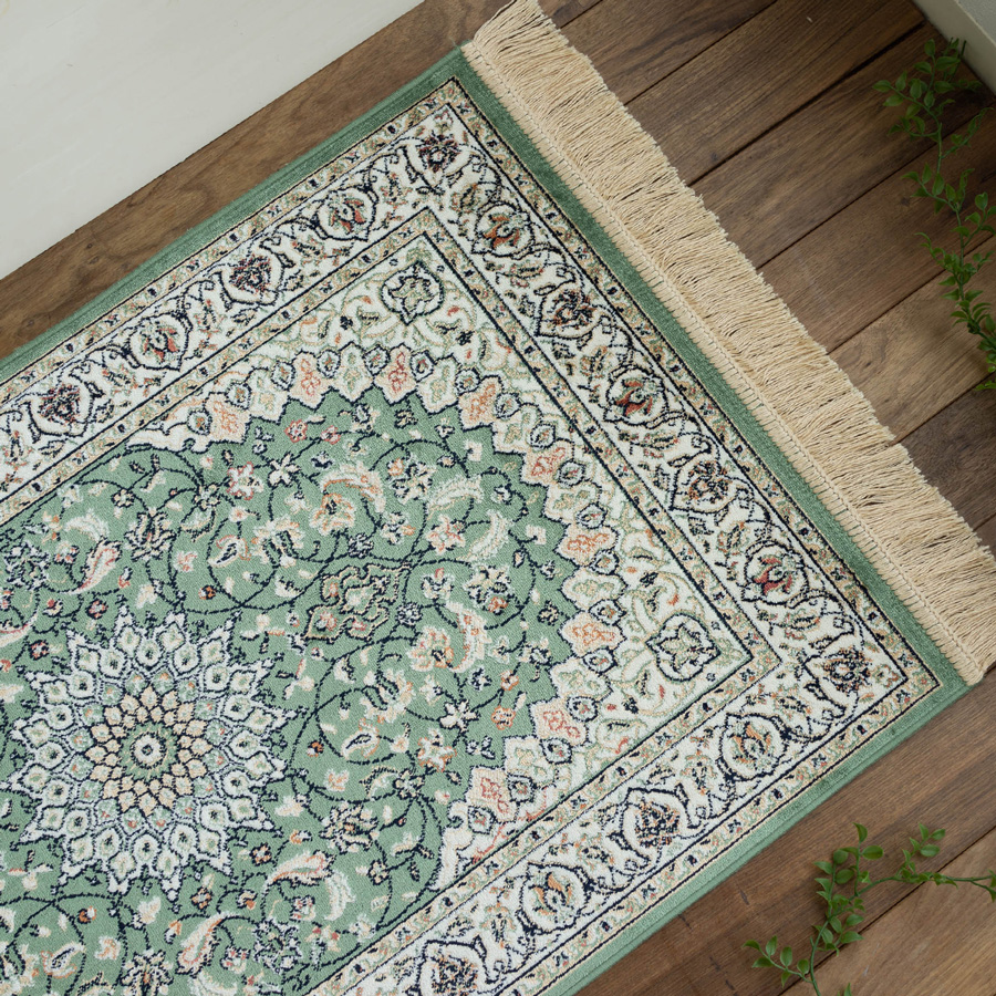 玄関マット 室内 ペルシャ絨毯 柄 ラグマット クラシック 95x140 おしゃれ ベルギー製 大きめ マット 屋内 送料無料 |  | 02