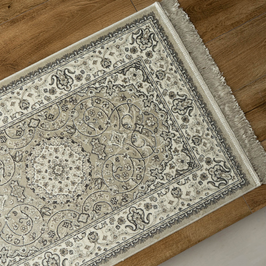 玄関マット 室内 ラグマット クラシック 60x85 シルク タッチ おしゃれ