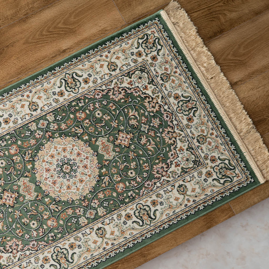 玄関マット 室内 ラグマット クラシック 95x140 シルク タッチ