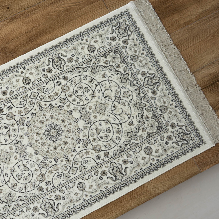 玄関マット 室内 ラグマット クラシック 60x85 シルク タッチ おしゃれ