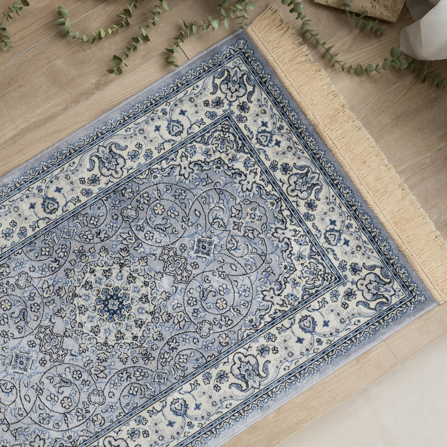 玄関マット 室内 ラグマット クラシック 60x85 シルク タッチ おしゃれ