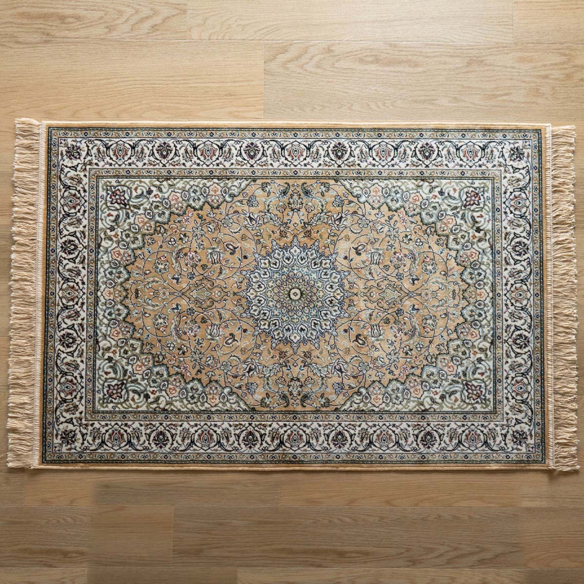 玄関マット 室内 ペルシャ絨毯 柄 ラグマット クラシック 95x140