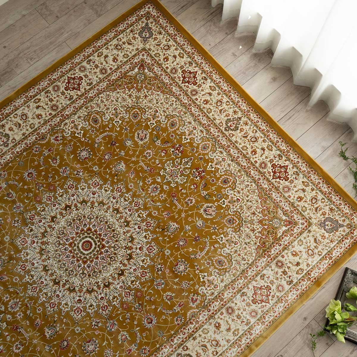 ラグ 200x250 約 3畳 高密度 100万 ノット ペルシャ絨毯 柄 の魅力 
