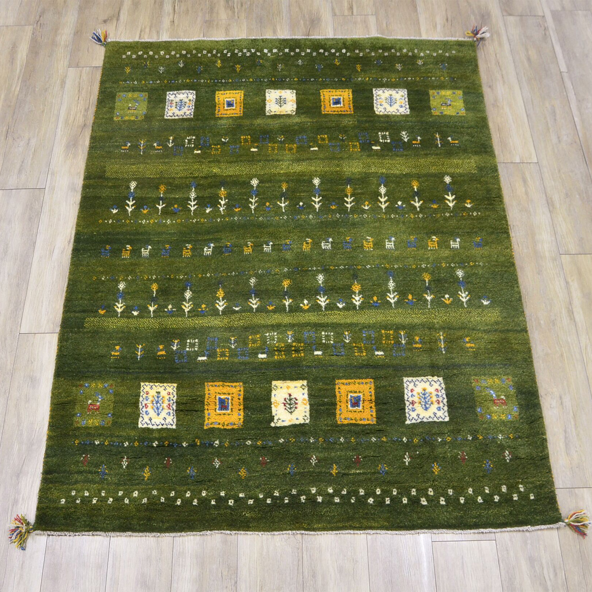 ギャッベ ギャベ カーペット ラグ ペルシャ イラン 約 150x200cm 手織り 約1.5畳 おしゃれ 絨毯 天然素材 ウール｜ragmatst｜02