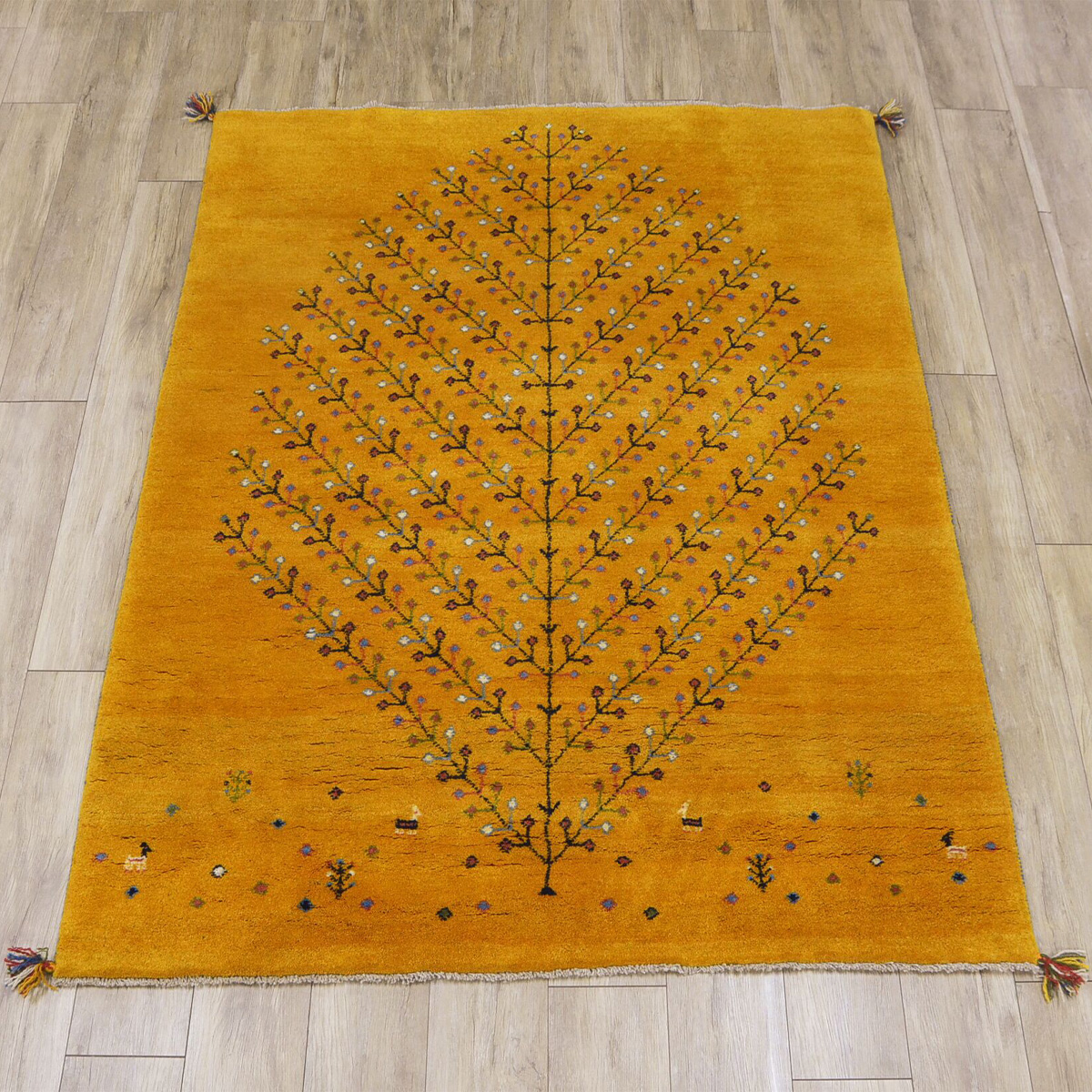ギャッベ ギャベ カーペット ラグ ペルシャ イラン 約 150x200cm 手織り 約1.5畳 おしゃれ 絨毯 天然素材 ウール｜ragmatst｜02