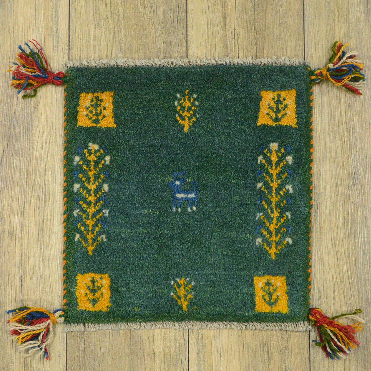 サヤンサヤン ギャッベ ギャベ 座布団 ペルシャ イラン 約 40x40cm