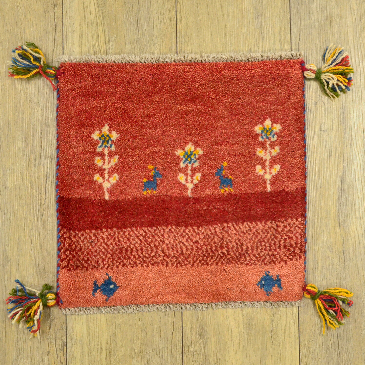 サヤンサヤン ギャッベ ギャベ 座布団 ペルシャ イラン 約 40x40cm