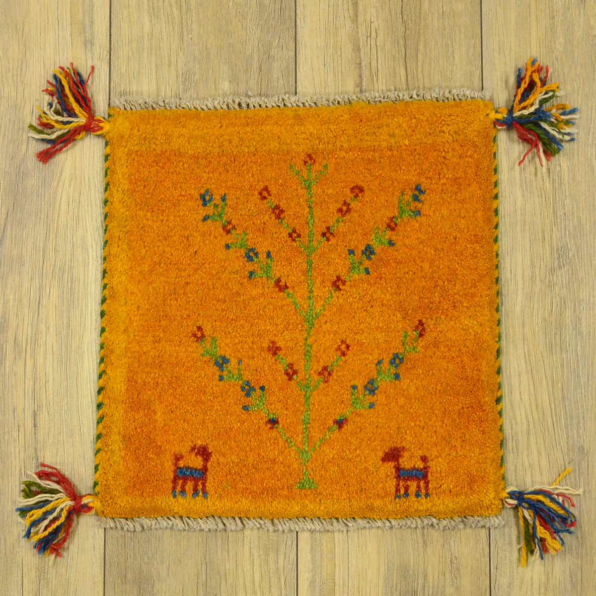 サヤンサヤン ギャッベ ギャベ 座布団 ペルシャ イラン 約 40x40cm