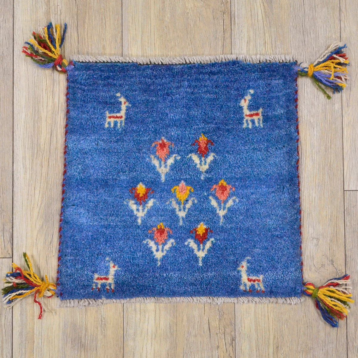 サヤンサヤン ギャッベ 座布団 イラン ギャベ ペルシャ 約 40x40cm