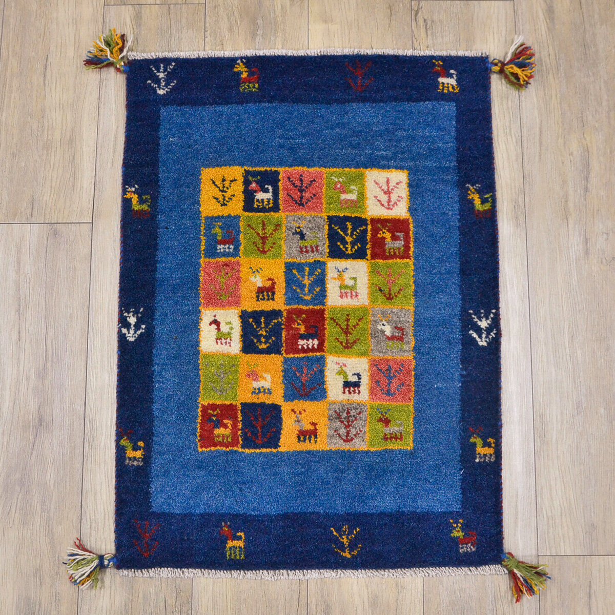 サヤンサヤン ギャッベ ギャベ 玄関マット ペルシャ イラン 約 60x90cm