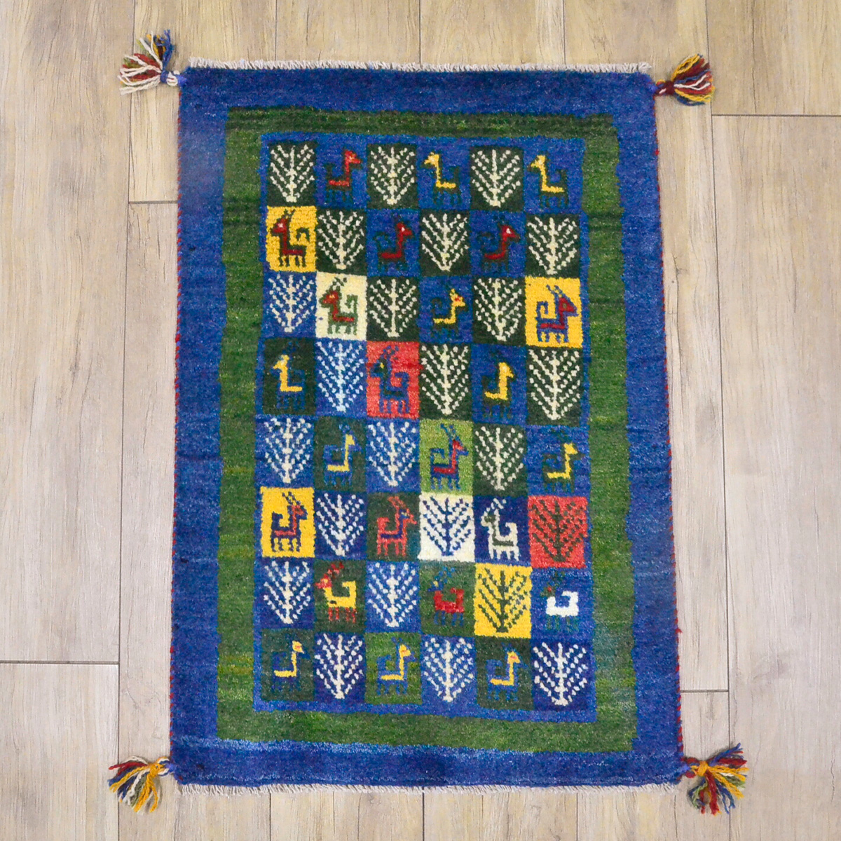 サヤンサヤン ギャッベ ギャベ 玄関マット ペルシャ イラン 約 60x90cm