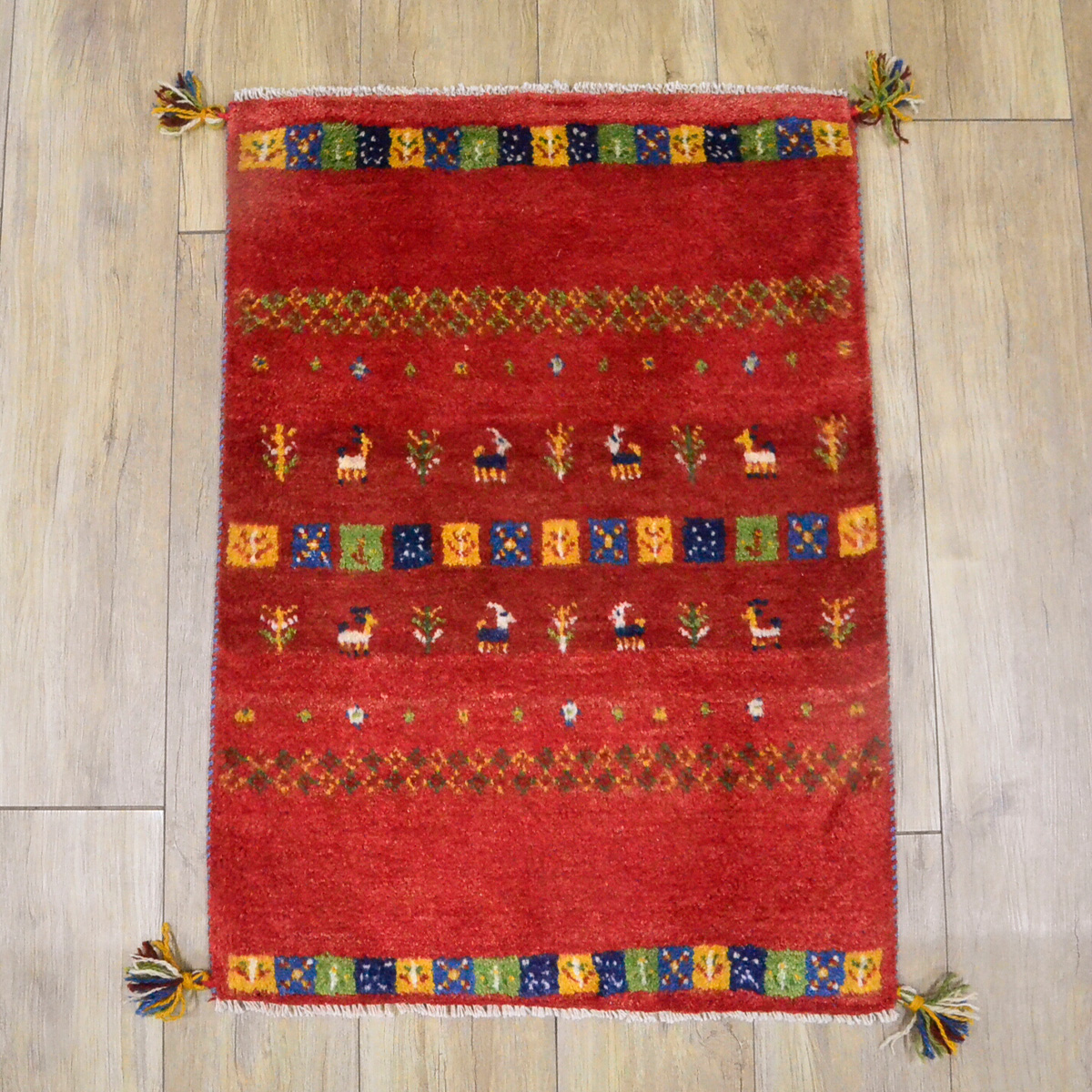 サヤンサヤン ギャッベ ギャベ 玄関マット ペルシャ イラン 約 60x90cm