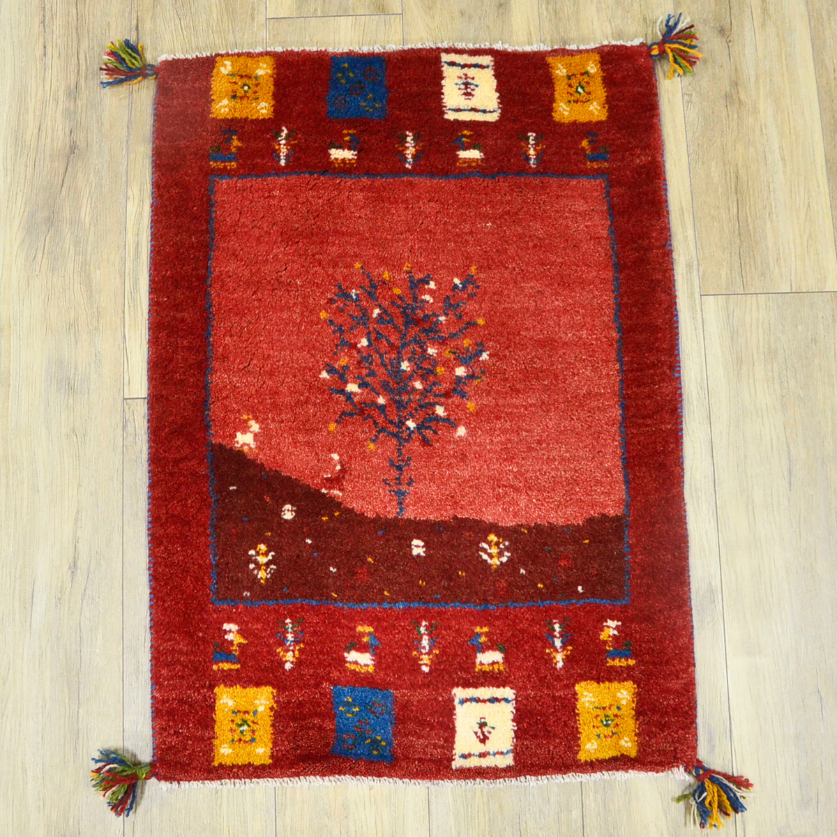 サヤンサヤン ギャッベ ギャベ 玄関マット ペルシャ イラン 約 60x90cm