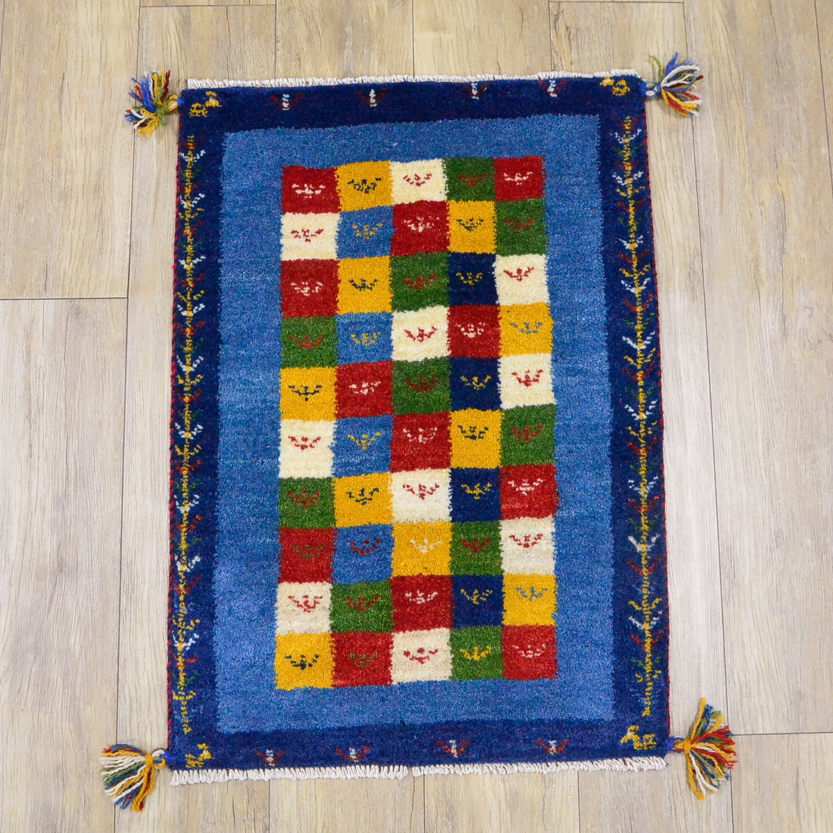 サヤンサヤン ギャッベ ギャベ 玄関マット ペルシャ イラン 約 60x90cm