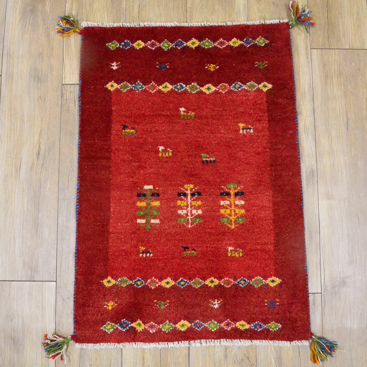 サヤンサヤン ギャッベ ギャベ 玄関マット ペルシャ イラン 約 60x90cm