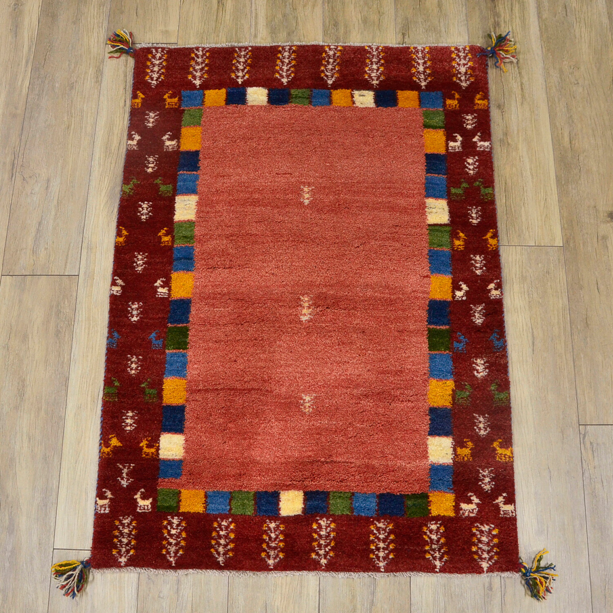 サヤンサヤン ギャッベ ギャベ 玄関マット ペルシャ イラン 約