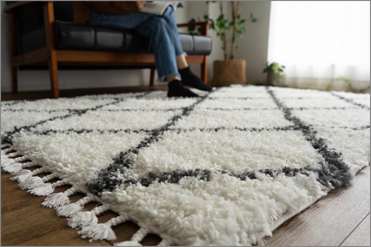 ラグ ベニワレン 風 ウィルトン織 モロッカン 80×150 ラグマット 絨毯