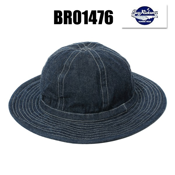 バズリクソンズ BUZZ RICKSON'S アーミーハット BR01476 HAT DENIME デニム ワーキング ハット 帽子 ヴィンテージ ミリタリー アメカジ 東洋 メンズ 定番｜ragtim-store｜02