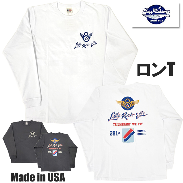 バズリクソンズ BUZZ RICKSONS Tシャツ BR69699 ロンT コットン TEE 長袖 プリント カットソー 丸胴 USA製 ミリタリー ヴィンテージ アメカジ 東洋 メンズ | BUZZ RICKSON'S | 01