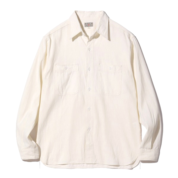 BUZZ RICKSON'S バズリクソンズ シャンブレーシャツ BR25996 WHITE