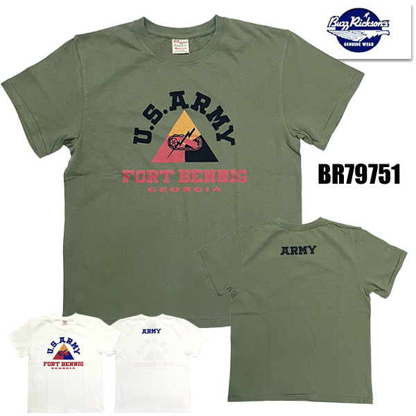 バズリクソンズ BUZZ RICKSONS Tシャツ BR79751 U.S. ARMY FORT BENNING コットン TEE 半袖 プリント 日本製 ミリタリー アメカジ 東洋 2026年 春夏 新作 | BUZZ RICKSON'S | 02