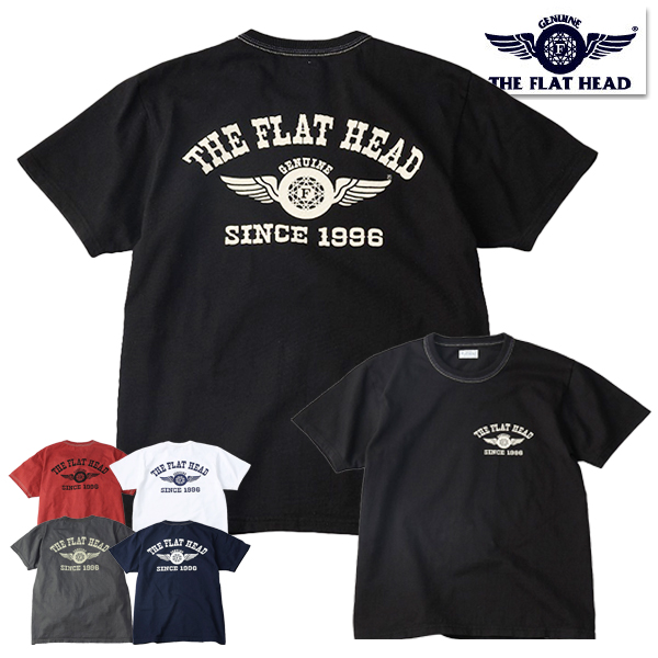 フラットヘッド THE FLAT HEAD Tシャツ FN-THC-202 FLYING WHEEL...