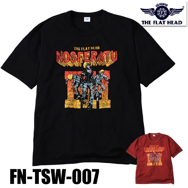 ワンゥォッシュ 新品 未使用品 フラットヘッド Tシャツ ビンテージ製法 サイズ40 ビンテージ ライダース バイカー 半袖シャツ RJB