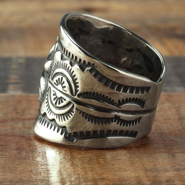 【希少】シルバー925リング　THE FLAT HEAD アメカジ　ナバホ The Flat Head（フラッドヘッド） フラットヘッド リング FN-JR-034