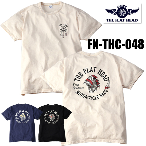 THE FLAT HEAD/バイカーデザインTシャツ/オンライン完売品/美品 The Flat Head（フラッドヘッド） フラットヘッド THE FLAT HEAD T