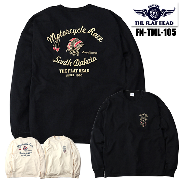 フラットヘッド THE FLAT HEAD  ロンT FN-TML-105「SOUTH DAKOTA」 Tシャツ 長袖 アメカジ バイカー メンズ 2026年 正規品 | The Flat Head | 02