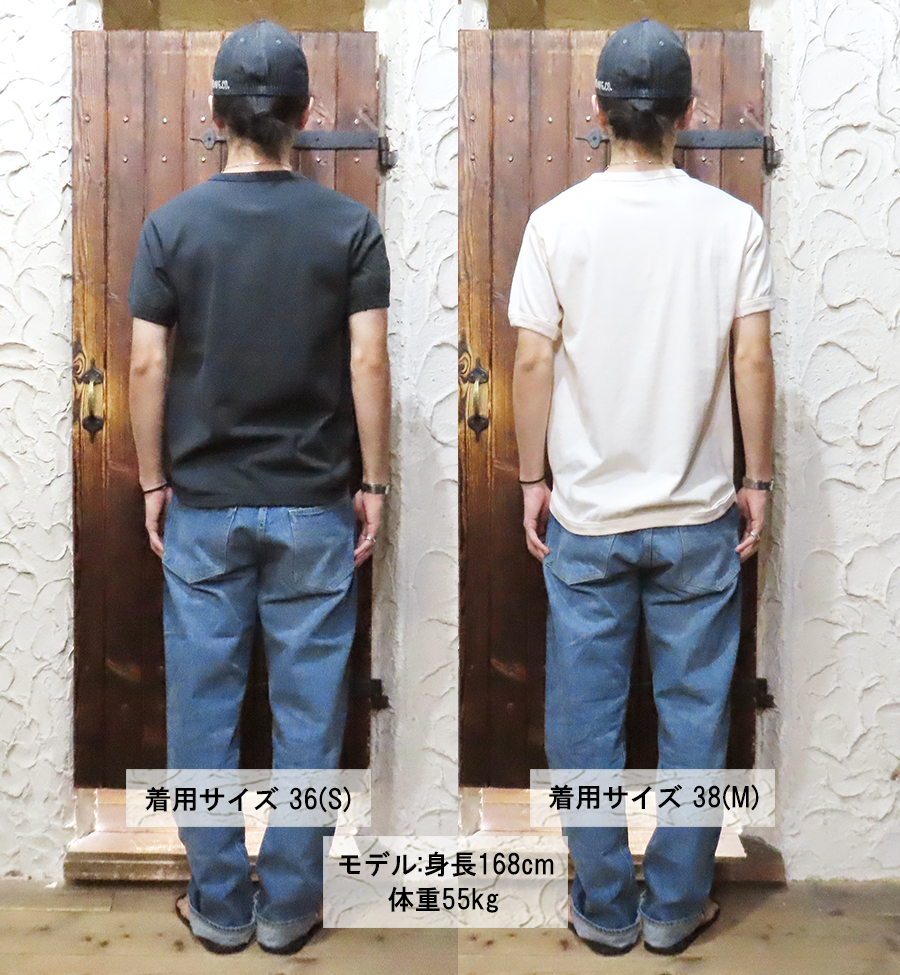 FULLCOUNT（フルカウント） ヘンリーネック Tシャツ 5222H フラット