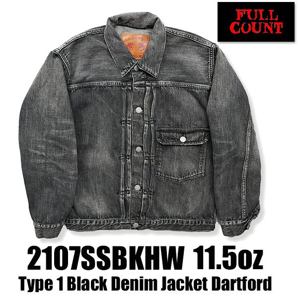 リーバイス 1st タイプ1 ブラック デニムジャケット　Mサイズ Levi's】TYPE I トラッカージャケット ブラック STONEWASH