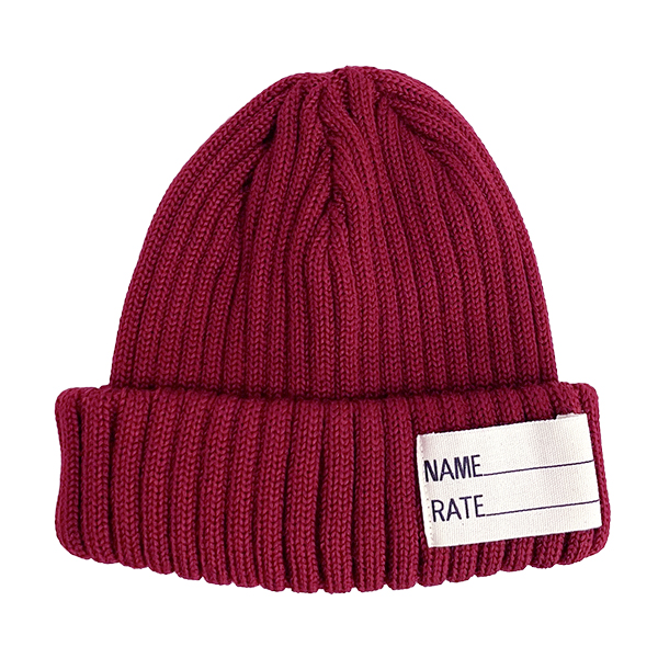 【レア品】 大人気needles ニット帽　赤　Free size FULLCOUNT（フルカウント） ニットキャップ 6263 U.S Navy Wool Watch