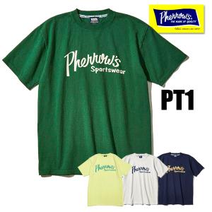 フェローズ Pherrow&apos;s Tシャツ 24S-PT1 プリント ロゴT 半袖 カットソー 人気 ...