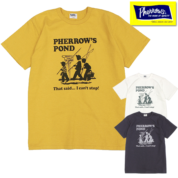 フェローズ Pherrow&apos;s Tシャツ 24S-PMT3 プリント 半袖 ロゴT 「PHERROW...