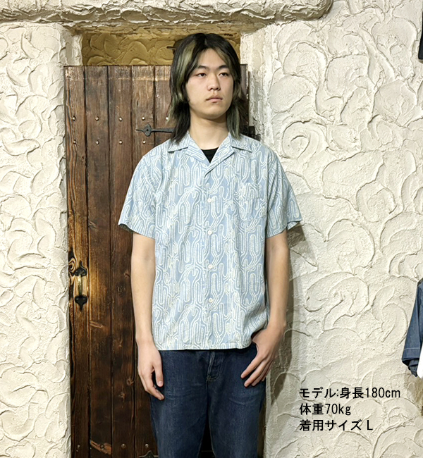 Pherrow's（フェローズ） オープンカラーシャツ 24S-PIS1 CACTUS