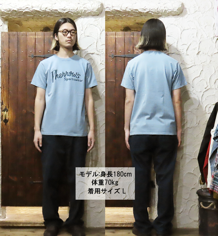 フェローズ Pherrow's Tシャツ 26S-PT1 半袖 TEE プリント ロゴT カットソー 綿100％ アメカジ 定番 シンプル 人気 定番 メンズ 2026年 春夏 新色 | Pherrow's | 06
