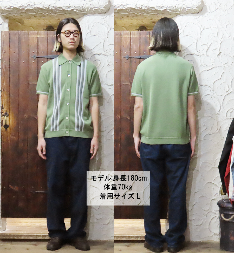 Pherrow's フェローズ サマーニット シャツ 25S-PIKS1 半袖