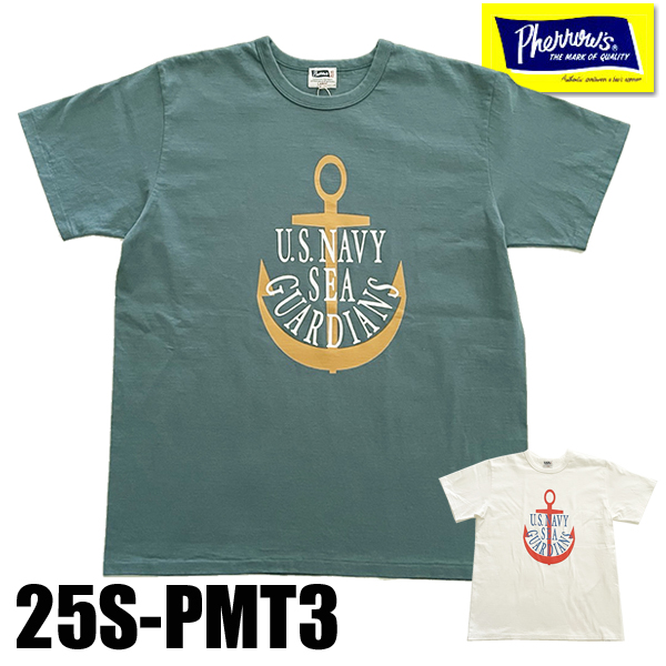 Pherrow's（フェローズ） Pherrow's Tシャツ 25S-PMT3 U.S.NAVY