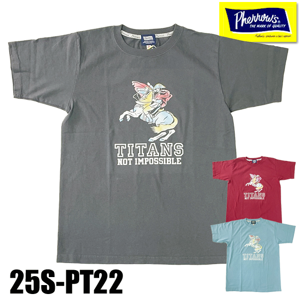 Pherrow's（フェローズ） Pherrow's Tシャツ 25S-PT22 「TITANS