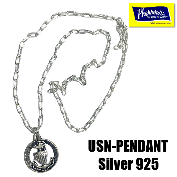 Pherrow's（フェローズ） ネックレス USN-PENDANT USN シルバー 925