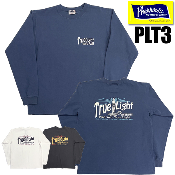 フェローズ Pherrow's ロンT 26S-PLT3 Tシャツ ロゴ プリント 長袖 カットソー コットン 肉厚 クルーネック アメカジ メンズ カジュアル 2026年 春夏 新作 | Pherrow's | 03