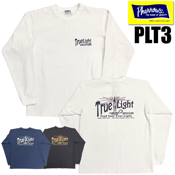 フェローズ Pherrow's ロンT 26S-PLT3 Tシャツ ロゴ プリント 長袖 カットソー コットン 肉厚 クルーネック アメカジ メンズ カジュアル 2026年 春夏 新作 | Pherrow's | 02