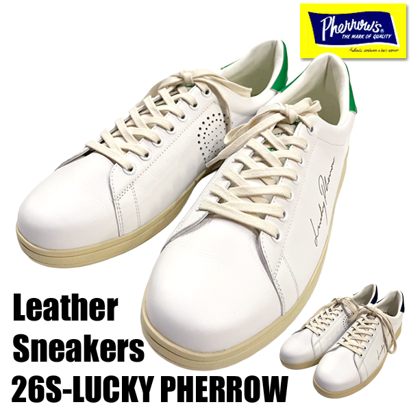 Pherrow's（フェローズ） レザー スニーカー 26S-LUCKY PHERROWS 靴