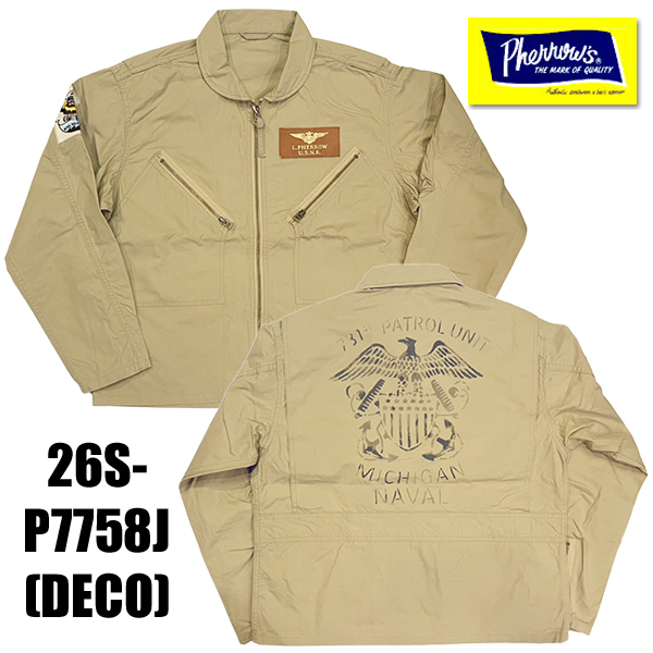 Pherrow's（フェローズ） サマー フライトジャケット 26S-P7758J(DECO