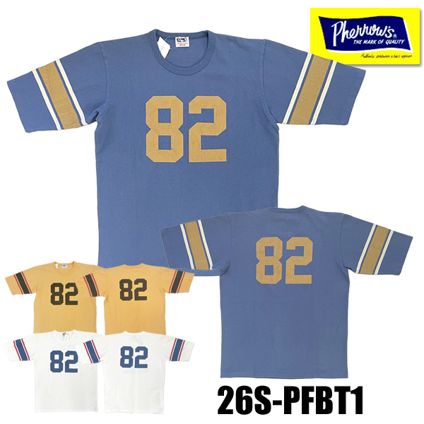 Pherrow's（フェローズ） フットボール Tシャツ 26S-PFBT1