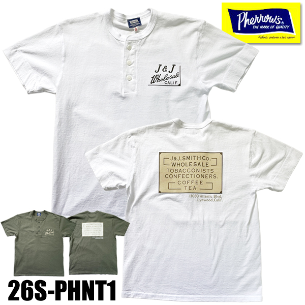 FULLCOUNT（フルカウント） フェローズ Pherrow's Tシャツ 26S-PHNT1