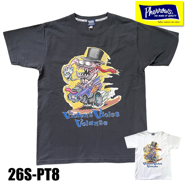 洋楽 Fros't ネコポス送料200円 フェローズ 26S-PT8 ホットロッドモチーフ プリント