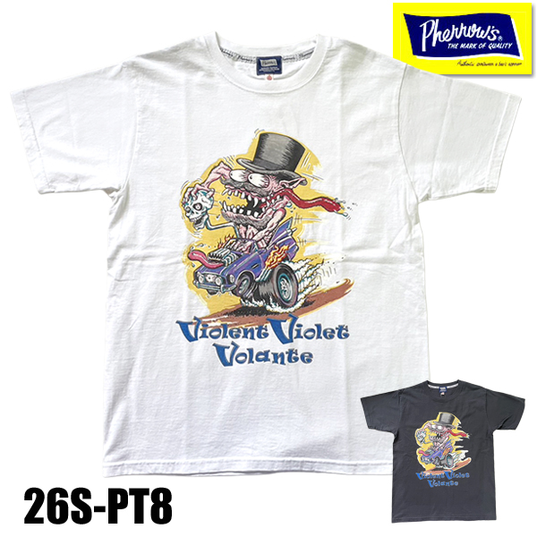Pherrow's（フェローズ） Pherrow's Tシャツ 26S-PT8 半袖 ホット